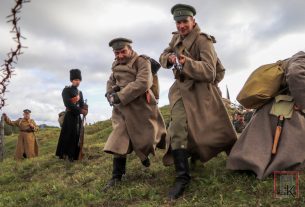 Фоторепортаж: Реконструкция боя Первой Мировой войны вблизи д. Дуки (+видео)